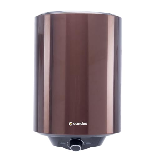 Candes Water Geyser 25 Litre | 5-Star Rated Water Heater For Home | 3 Level Safety | Suitable For High Rise | 8 Bar Pressure | Heat Retention | 5 Yr Tank & 2 Yr Product Manufacturer Warranty | Copper