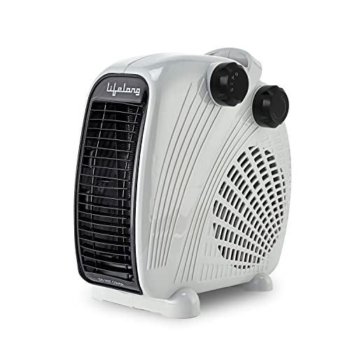 Lifelong 2000 Watt Room Heater For Home With Adjustable Thermostat & Isi Certified, Portable Electric Blower Heater, Room Heater For Bedroom & Office – 1 Year Manufacturer’S Warranty (Llfh02, Grey)