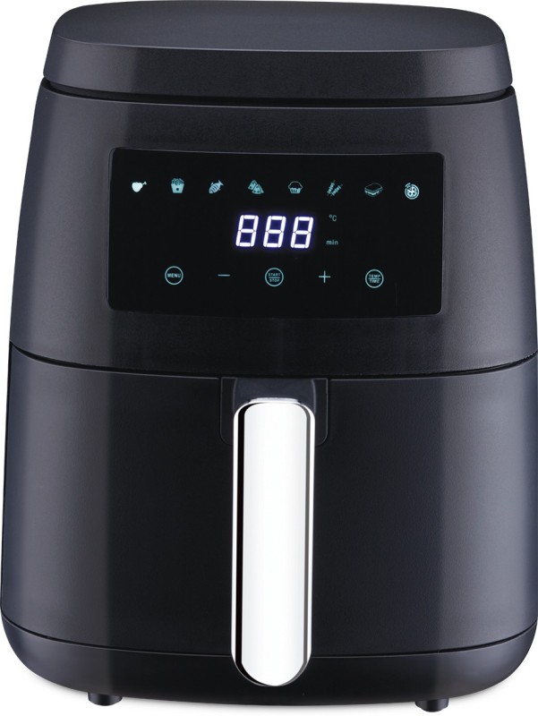 Morphy Richards Digital 1500W With 65% Less Fat, 8 Pre-Set Menu, Dual Fan Technology, Black Air Fryer(5 L)