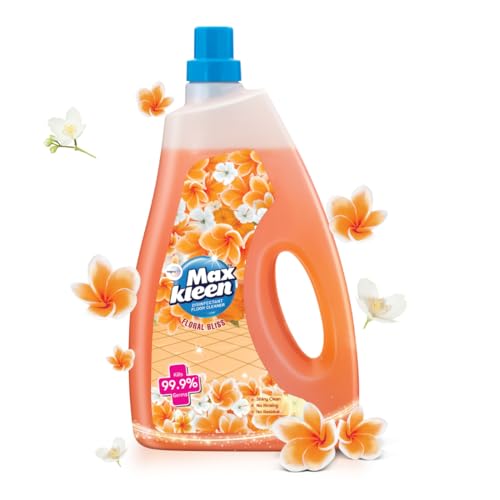 Maxkleen Wipro 1800Ml – Floral Bliss, Disinfectant Surface & Floor Cleaner Liquid Refill Pack | Suitable For All Floor Cleaner Mops | Kills 99.9% Germs| Safe For Kids & Pets