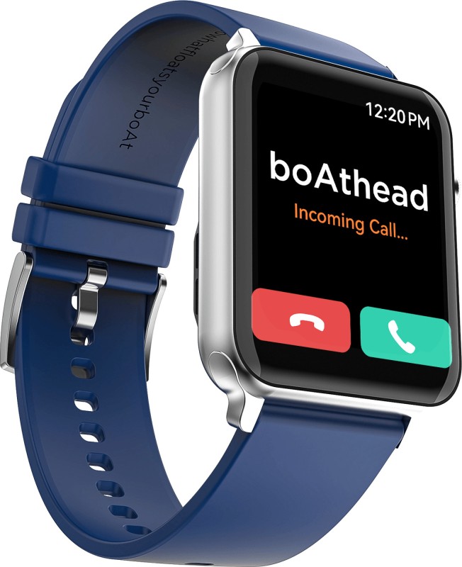 Boat Storm Call W/ 4.29 Cm(1.69″), Bt Calling & 550 Nits Brightness Smartwatch(Royal Blue Strap, Free Size)