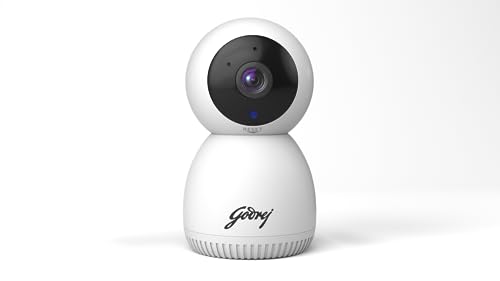 Godrej Security Solutions Eve Pro 5 Pantilt Smart WiFi Security Camera for Home with 350 Deg | 2880 X 1920p | 2-Way Audio | Night Vision | Smart Motion Tracking | Humanoid Detection, Alarm System