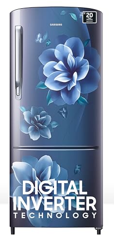 Samsung 183 L, 4 Star, Digital Inverter, Direct-Cool Single Door Refrigerator (Rr20C1724Cu/Hl, Camellia Blue, 2024 Model)