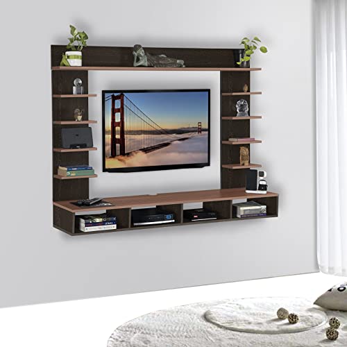 Delite Kom Flex Engineered Wood Tv Entertainment Unit (Finish Color – Flowery Wenge_Acacia Dark, Diy(Do-It-Yourself) (30X156X110.5)
