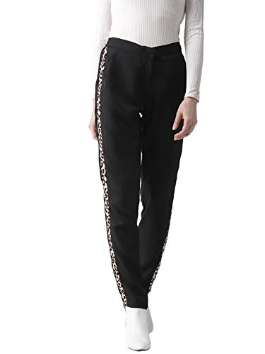 Style Quotient Women Black Tailored Slim Fit Solid Trousers-26-Black