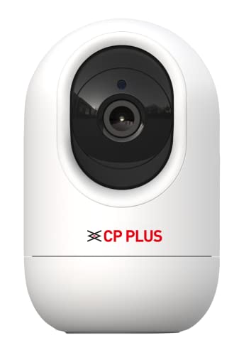 Cp Plus 2 Mp Wi-Fi Pt Camera. 15 Mtr. Full Hd Video Camera With 360 Degree With Google And Alexa Assistance, White (Cp-E24A)