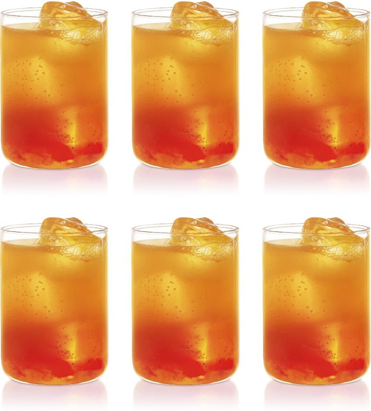 BOROSIL (Pack of 6) Radius Glass Set Water/Juice Glass(350 ml, Glass, Clear)