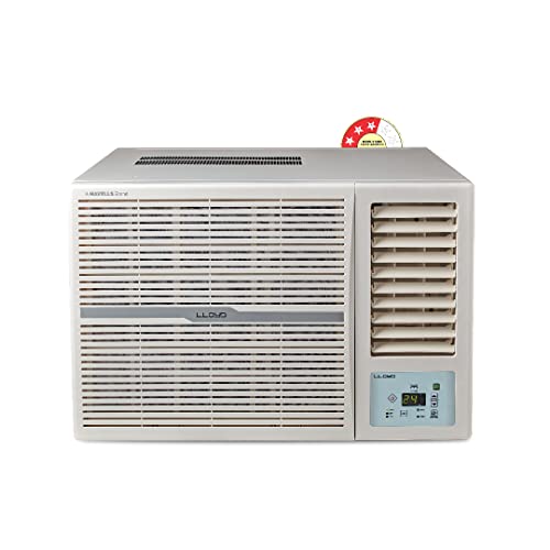 Lloyd 1.5 Ton 3 Star Fixed Speed Window Ac (Copper, 2024 Model, White With Silver Deco Strip, Glw18C3Ywsew/Xwsew)