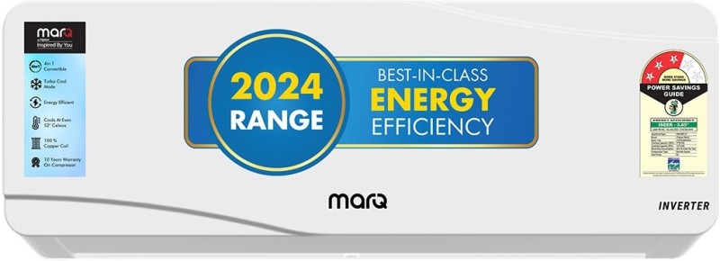 Marq By Flipkart 0.7 Ton 3 Star Split Inverter Ac – White(073Ipg24Wqv2, Copper Condenser)