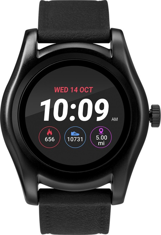 TIMEX Iconnect 1 Smartwatch(Black Strap, Free Size)