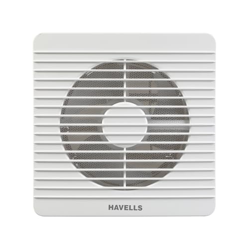 Havells 200Mm Ventil Air Bldc Ceiling Fan | Strong Air Suction, Rust Proof Body And Dust Protection Shutters | Suitable For Bathroom, Kitchen & Office, 2 Year Warranty | (Pack Of 1, White)