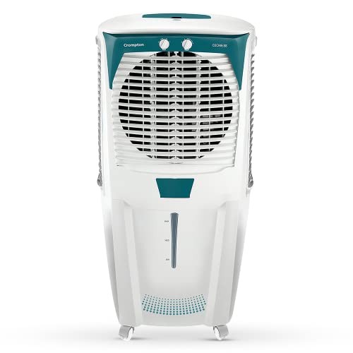 Crompton Ozone 88 Litres Desert Air Cooler For Home | Large & Easy Clean Ice Chamber | 4-Way Air Deflection | High Density Honeycomb Pads | Everlast Pump | Auto Fill