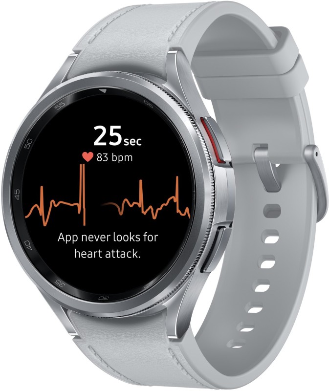 SAMSUNG Galaxy Watch6 Classic Bluetooth(Silver Strap, 47mm)