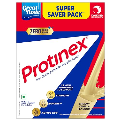 Protinex Health Supplement And Nutritional Protein Mix For Adults, 750 G, Creamy Vanilla Flavor, (Bib) With 25 Vital Nutrients To Support Strength, Immunity & Active Life