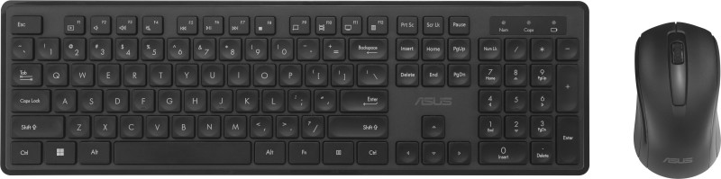 ASUS Wireless Keyboard and Mouse Set CW101 Wireless Multi-device Keyboard(Black)