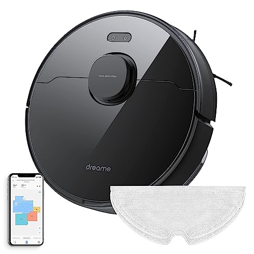 Dreame D9 Max Robotic Vacuum Cleaner And Mop, 4000Pa Strong Suction, Dreamebot Vacuum Robot Sweep And Mop 2-In-1, Multi-Floor Mapping, Lidar Navigation, Alexa/App/Wifi, Ideal For Pet Hair
