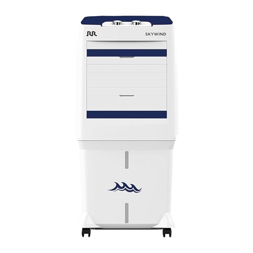 Rr Skywind 70 Ltr | Desert Air Cooler With High Air Delivery, Honeycomb Pads, Castor Wheels | Room Cooler With Inverter Compatibility| 1 Year Warranty | 70L I 1 Year Warranty By Rr