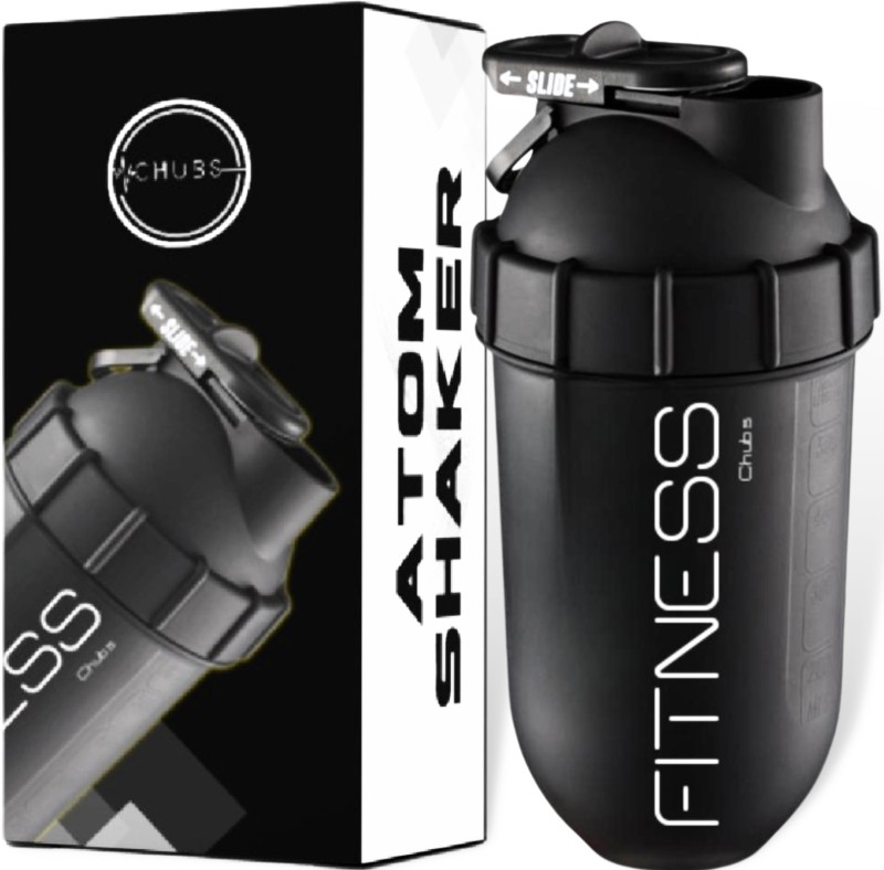 Chubs Pro Fitness Series With Mixer 700 ml Shaker(Pack of 1, Black, Plastic)
