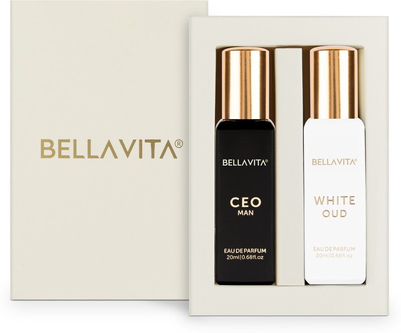 BELLAVITA CEO MAN perfume & WHITE OUD perfume combo| Citrus & Woody Notes |Long Lasting| Eau de Parfum – 40 ml(For Men & Women)