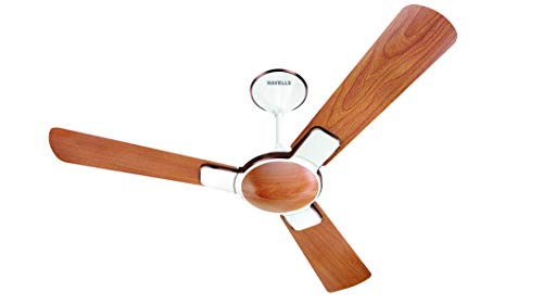 Havells Enticer Premium Design 1200mm Ceiling Fan| High Air Delivery| Hi Speed| Wider Blades| 100% Copper Winding Motor| Metallic Finish for Living & Bedroom Interiors| Dust Resistant (Vineer Brown)