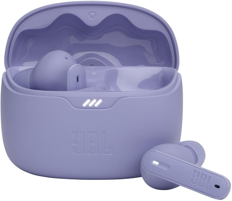 Jbl Tune Beam Active Noise Cancellation, 48H Playtime,Jbl App, Speed Charge, Bt5.3Le Bluetooth(Purple, True Wireless)
