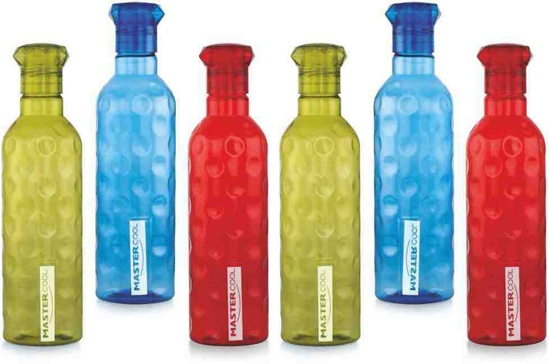 Mastercool POLKA 1000 ml Bottle(Pack of 6, Multicolor, PET)