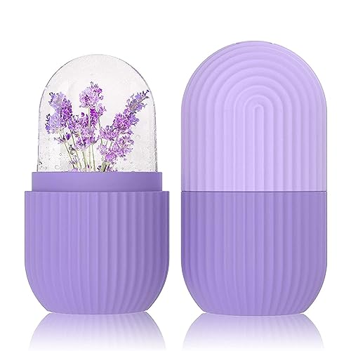 Stewit Ice Face Roller Silicone Facial Cube For Eyes Neck Massage Remove Dark Circle Pore Shrink Face Beauty Skin Care Ice Mould Kitchen Tools (Multicolor)
