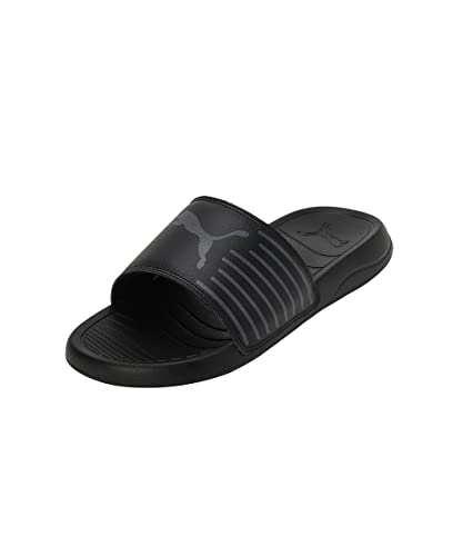 Puma Unisex-Adult Geo Black-Cool Dark Gray Slide Sandal – 10 Uk (39453801)