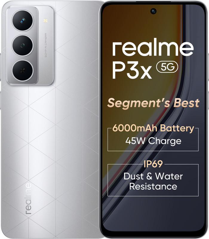 Realme P3X 5G (Lunar Silver, 128 Gb)(6 Gb Ram)