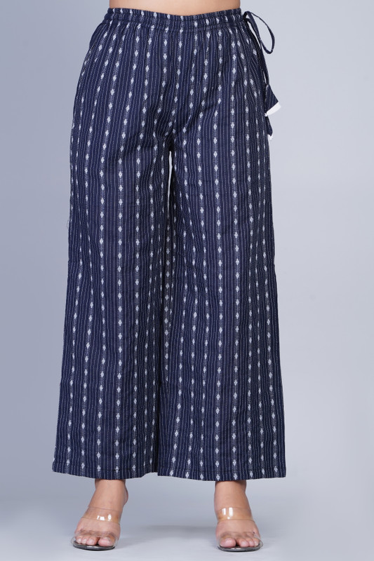 wakshi Regular Fit Women Blue Trousers