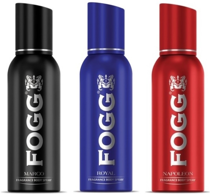 FOGG Marco + Royal + Napoleon – 175ml Each (Pack of 3) Body Spray – For Men(525 ml, Pack of 3)