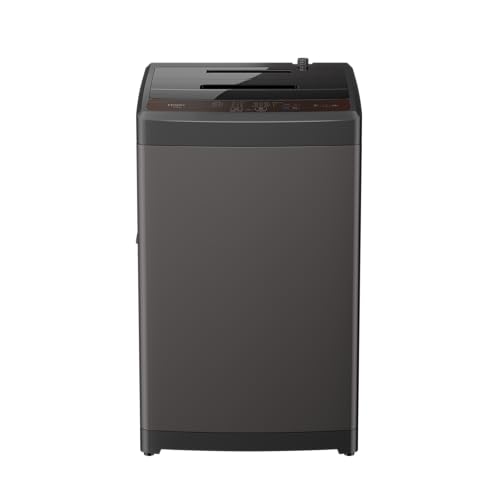 Haier 8 Kg 5 Star Oceanus Wave Drum Fully-Automatic Top Load Washing Machine (Hwm80-Ae, Stainless Steel Drum, Near Zero Pressure, Magic Filter, Titanium Grey)