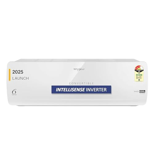 Whirlpool 1.0 Ton 3 Star, Magicool Inverter Split Ac (Magicool 10T 3S Inv Cnv S5K1Pp0, Copper, Convertible 4-In-1 Cooling Mode, Hd Filter White)