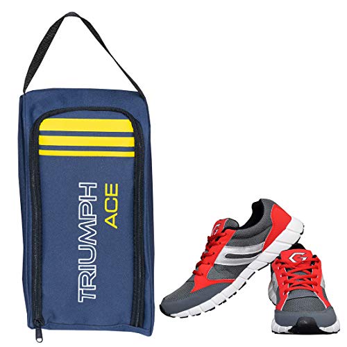 Gowin Nx-2 Grey/Red Size-6 With Triumph Shoe Carry Bag Ace Kb-802 Navy/Yellow