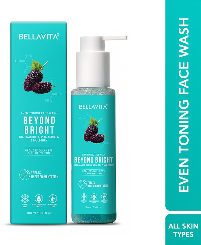 BELLAVITA Niacinamide | pH Balanced | Non-Irritating | Treats Pigmentation | Evens Out Skin Tone| All Skin Types Face Wash(100 ml)