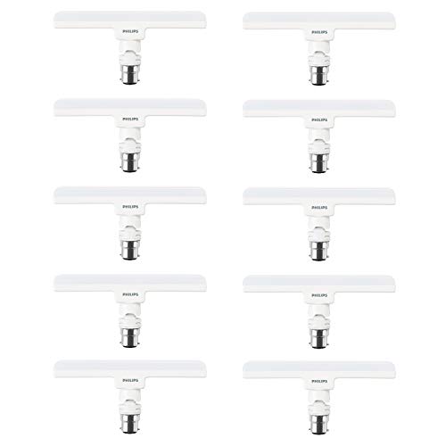 PHILIPS 10W LED Lamp Base B22 Linear (Crystal White, Pack of 10)