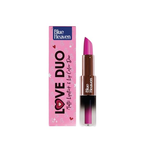 Blue Heaven Love Duo 2 In1 Dual Sided Lipstick For Women | Non Transfer| Hydrating And Long Lasting Upto 12 Hrs | Soft Matte Finish Formula – 07 |1.5Ml + 4G