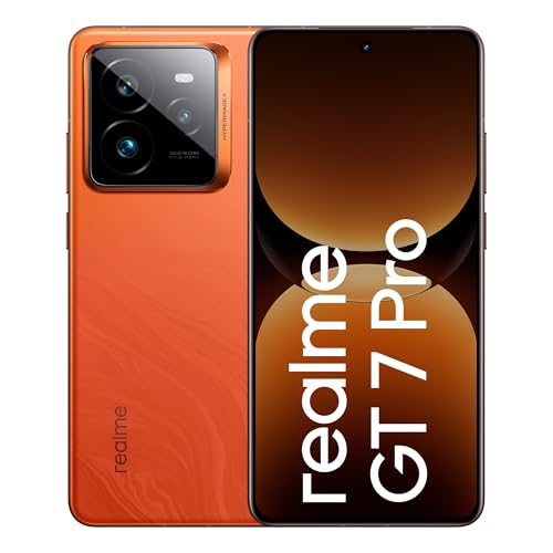 Realme Gt 7 Pro (Mars Orange,16Gb+512Gb) |India’S First Snapdragon 8 Elite Processor | 3X Periscope Flagship Camera| Realworld Eco² Oled Plus Display