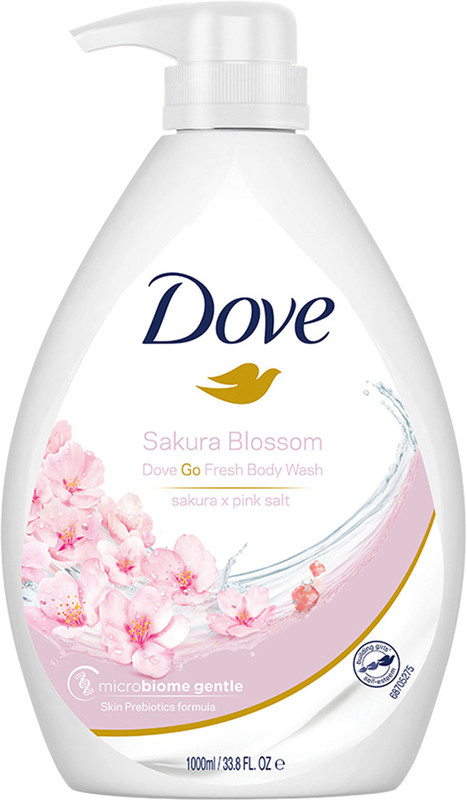 Dove Refreshing Sakura Blossom Body Wash With Pink Salt For Replenished Skin(1000 Ml)