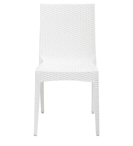 Cello Kraft Set Of 4 Garden Chairs Without Handle (White)