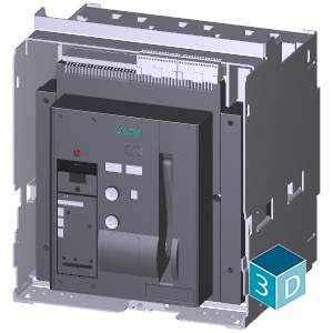 Siemens 3Wt82526Ua345Ab2-2500A;Fr:Ii;3P Edo Etu37Wt;Lsing+Display
