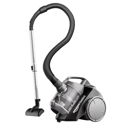 Amazonbasics Cylinder Bagless Vacuum Cleaner With Power Suction, Low Sound, High Energy Efficiency And 1 Years Warranty (2L, Black)