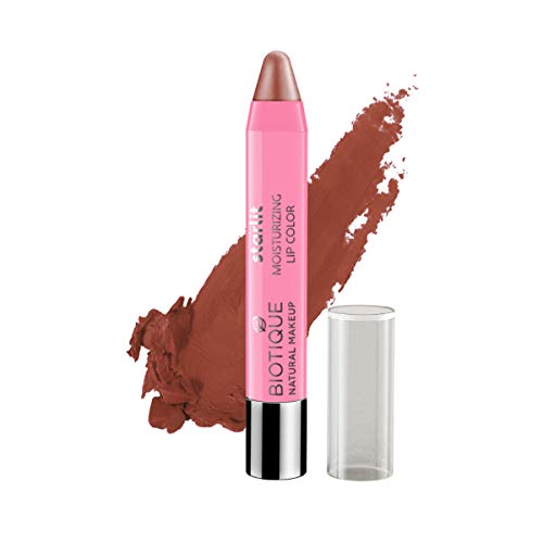 Biotique Natural Makeup Starlit Moisturising Lipstick, Shimmery Finish, Lush Lavender Brown