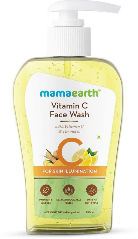 Mamaearth Vitamin C For Skin Glow & Illumination With Turmeric Face Wash(250 Ml)