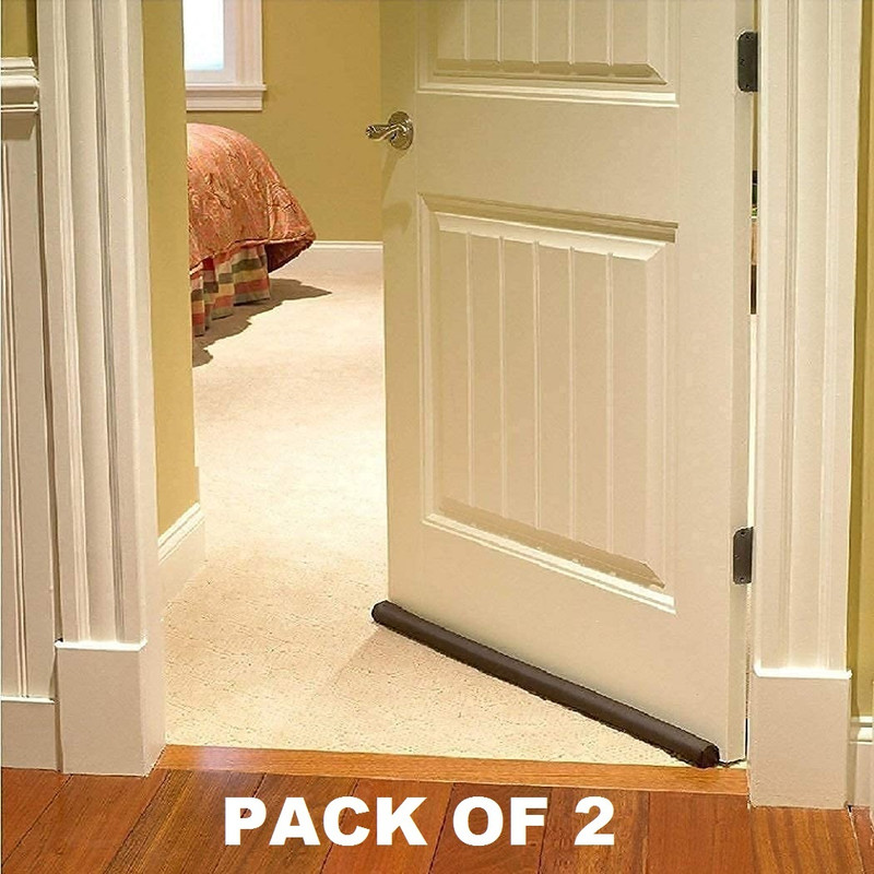 Digicom Door Bottom Sealing Guard Strip (Brown, 39 Inch) (Pack of 1) Door Seal | Sound-Proof Reduce Noise Energy Saving Weather Stripping Door Mounted Door Stopper(Brown)