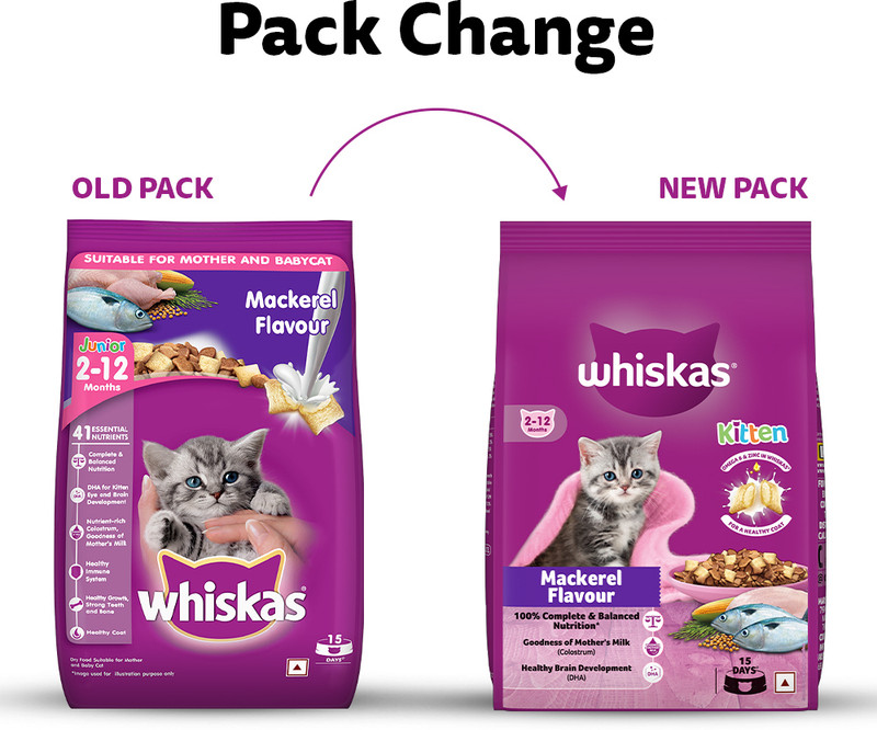 Whiskas (2-12 Months) Mackeral 1.1 Kg Dry Young Cat Food