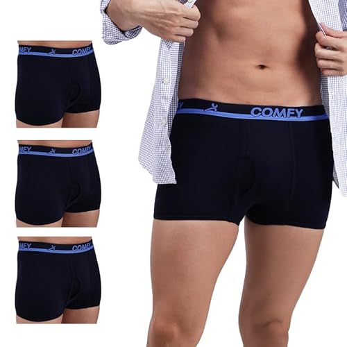 Amul Comfy (Pack Of 4 Men Cotton Solid Navy Trunk