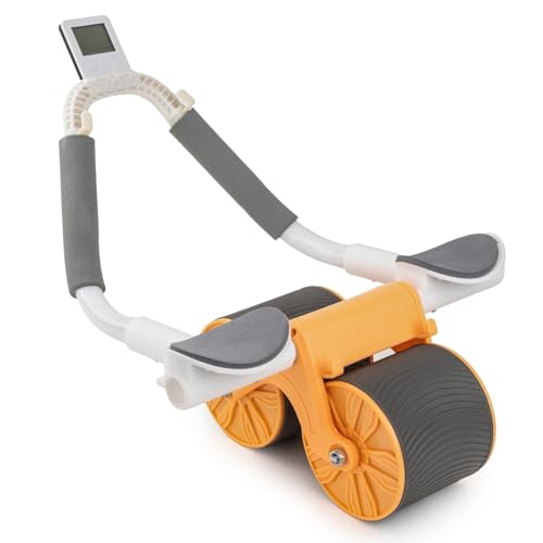 Fitness Mantra® Automatic Rebound Abs Wheel| Gym Abs Roller With Knee Mat | 1 Set |