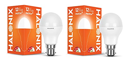 Halonix 12 Watts Led Bulb Astron Plus Base B22 (Yellow)-Pack Of 2