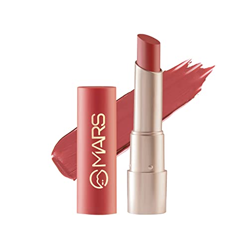 Mars Creamy Matte Long Lasting Lipstick For Women | Creamy Lipstick | Single Swipe Application | Smooth & Light Weight (3.2 Gm) (01-Kathak Kween)